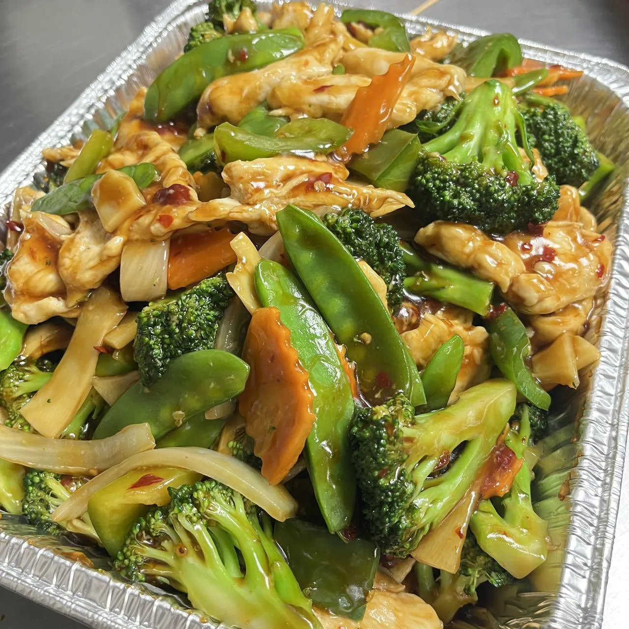 Hunan Chicken at Panda Garden, Chinese Restaurant in Waterford Township